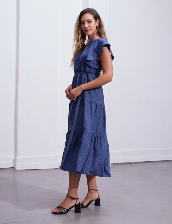 Vestido Volados AZUL