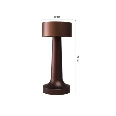 LAMPARA DE MESA TUVALU RECARGABLE Lámpara de Mesa Tuvalu Portátil Recargable Brown