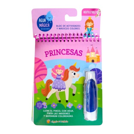 Libro Infantil con Actividades Agua Mágica PRINCESAS