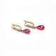 Caravanas Antiguas Con Diamantes Y Rubies Sinteticos. Caravanas Antiguas Con Diamantes Y Rubies Sinteticos.