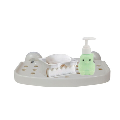Estante organizador de baño con ventosas autoadhesivas Estante Organizador De Baño Con Ventosas Autoadhesivas