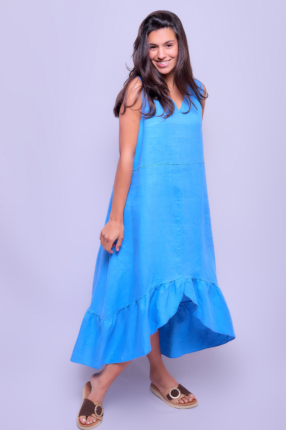 Vestido Valencia Celeste