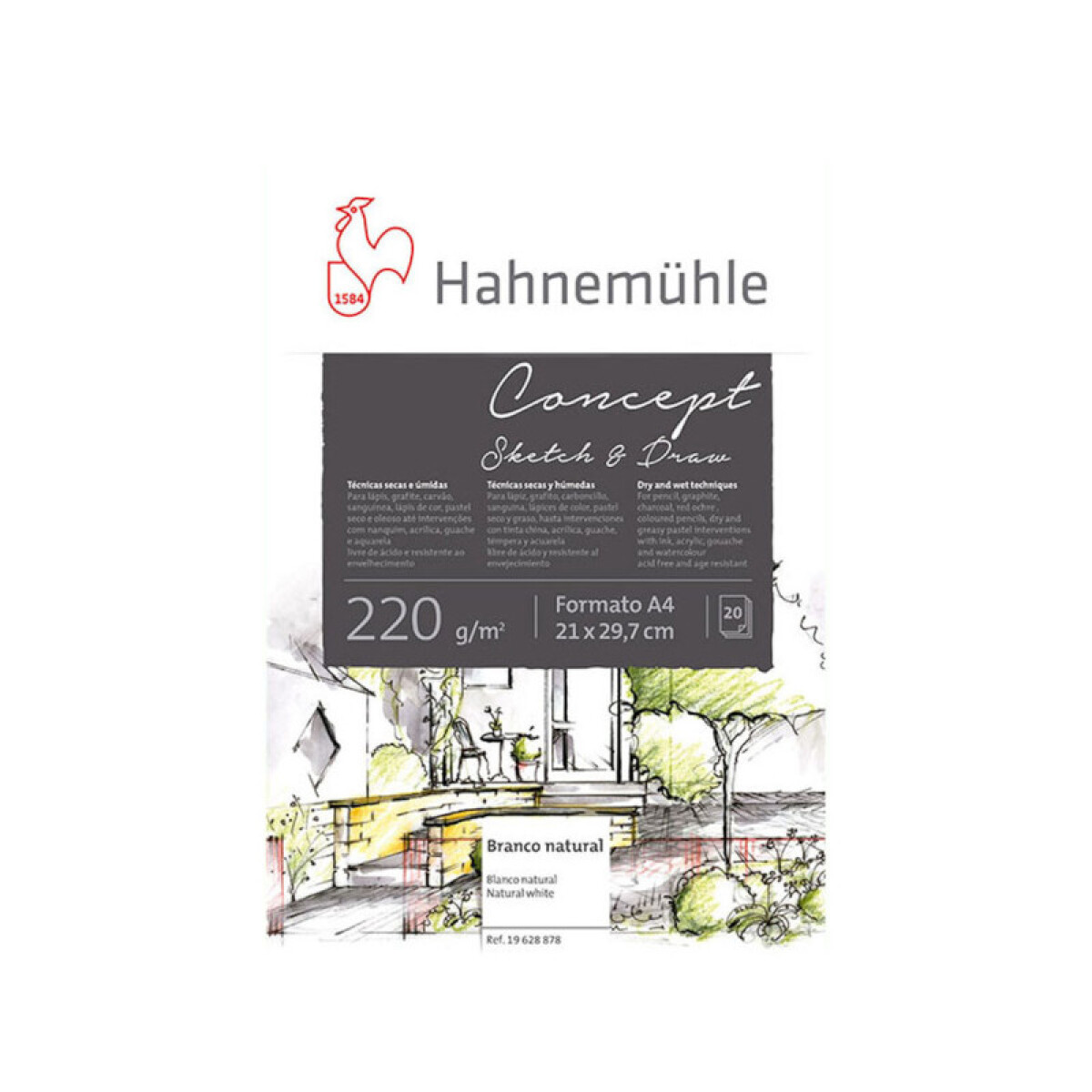 Papel dibujo Concept 220g - Hahnemühle - A4 