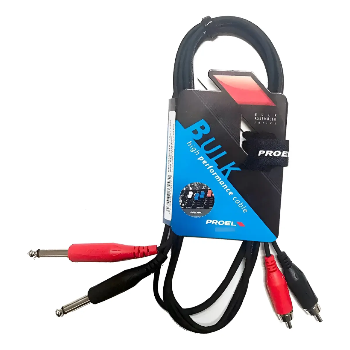 CABLE ADAPTADOR PROEL BULK545LU18 2 RCA A 2 RCA 1,8M 