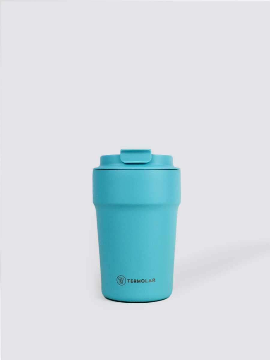 Vaso Termolar con tapa - Turquesa 