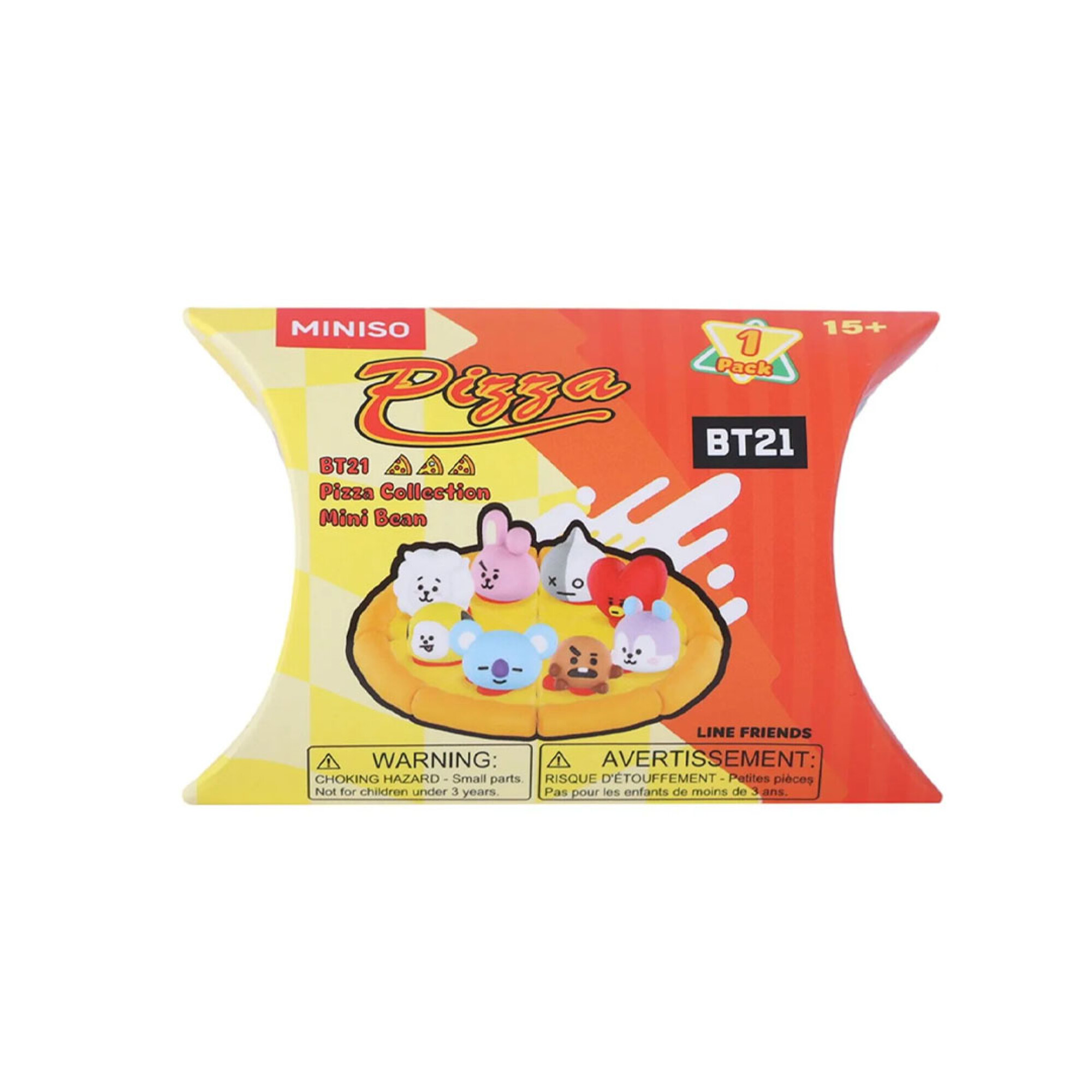 Caja sorpresa BT21 pizza — Miniso Uruguay