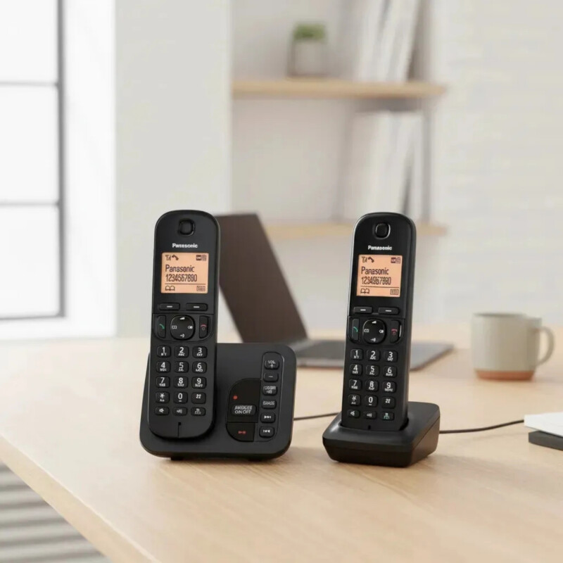 Teléfono Inalámbrico Panasonic con doble base Teléfono Inalámbrico Panasonic con doble base