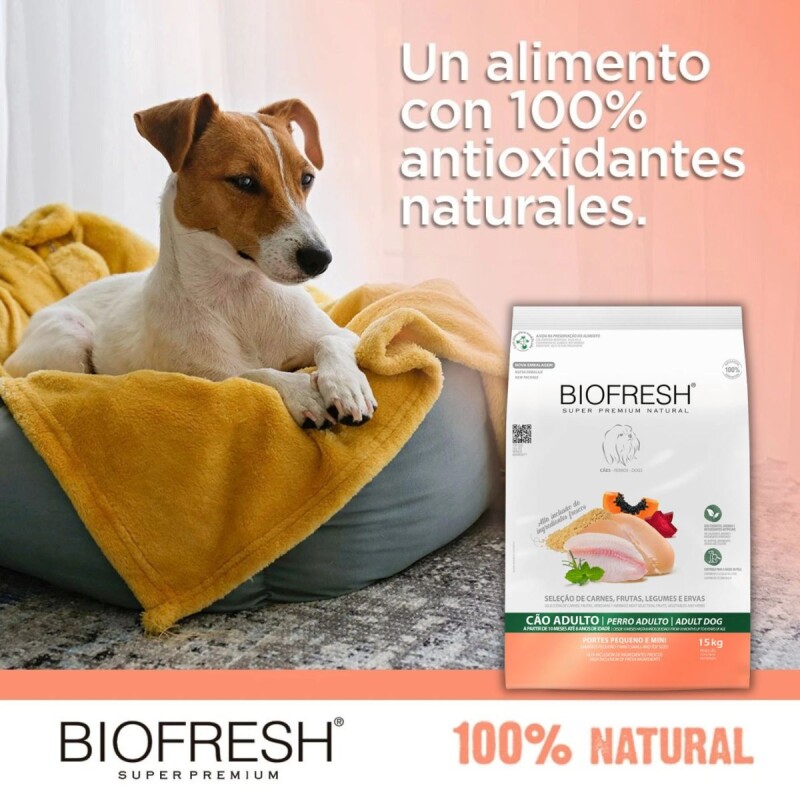 BIOFRESH PERROS ADULTOS RAZAS PEQUEÑAS Y MINI 3 KG