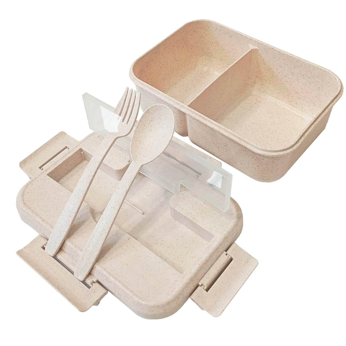 Vianda con Cubiertos Neox - BEIGE 