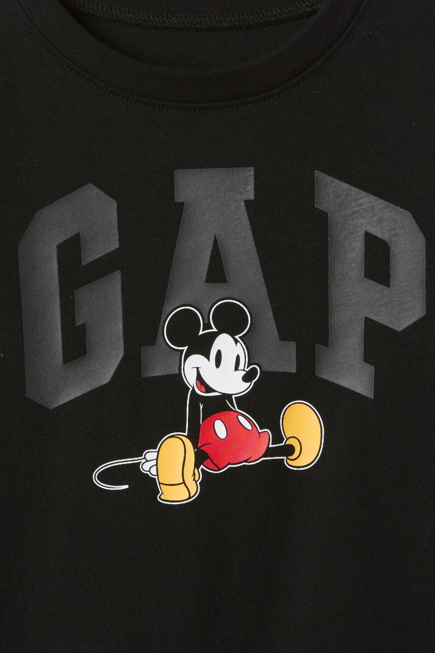 Remera Disney Manga Larga Toddler Niño Sp Dis Fam Black