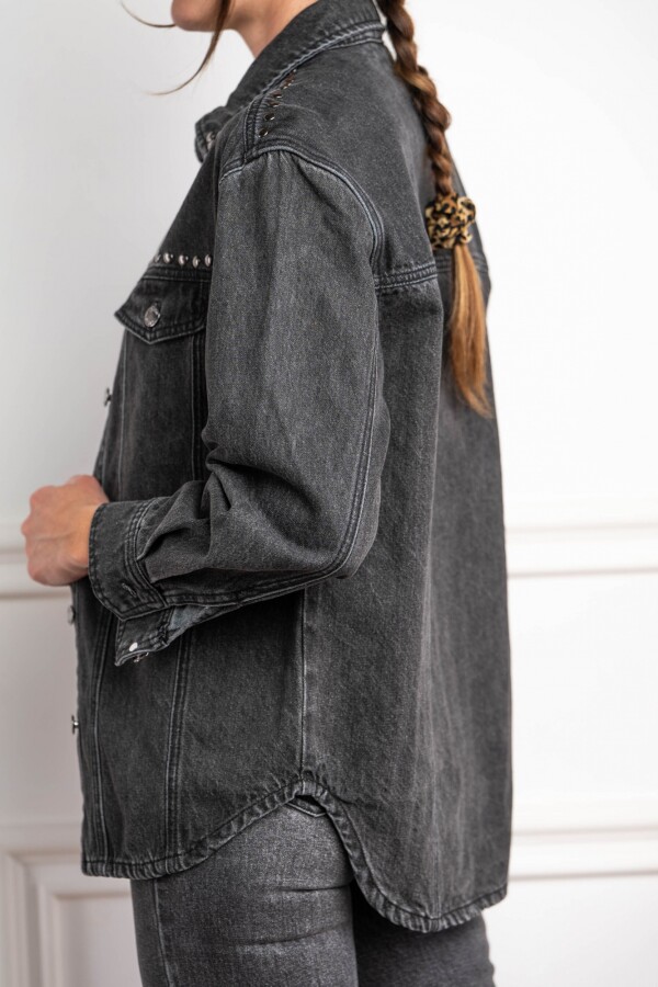 Sobrecamisa Tachas Gris
