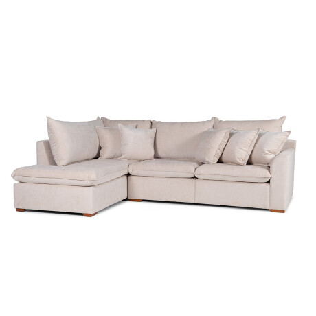 Rinconera Atualitta - Tela Microfibra - Chaise Izquierdo 3012 (Beige)