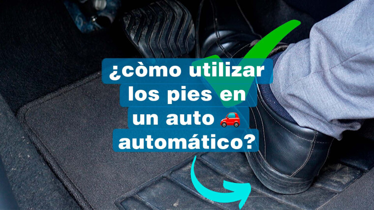 ¿Cómo utilizar los pies en un auto automático?