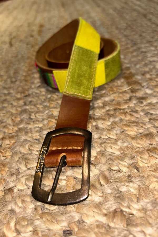 Mini HandCrafted Belt Pistacho