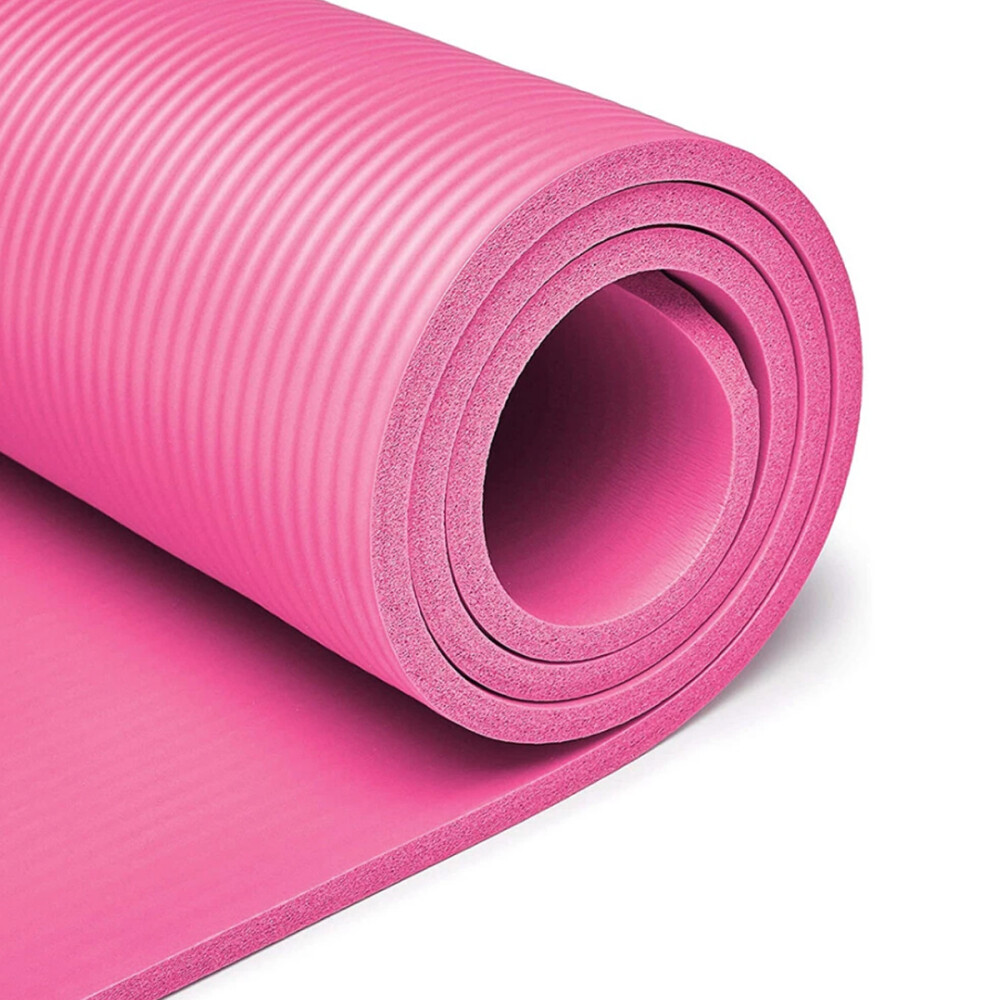 Colchoneta De Yoga Antideslizante 15mm Rosa