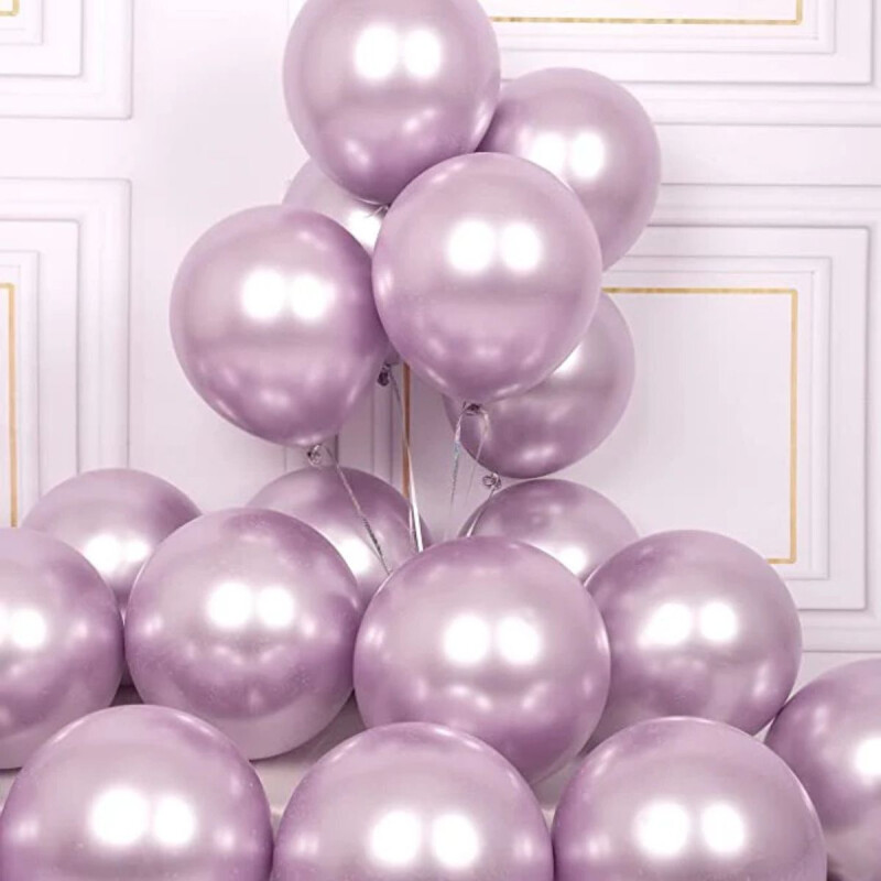 Globos Cromado Tamaño R12 X50 Lila