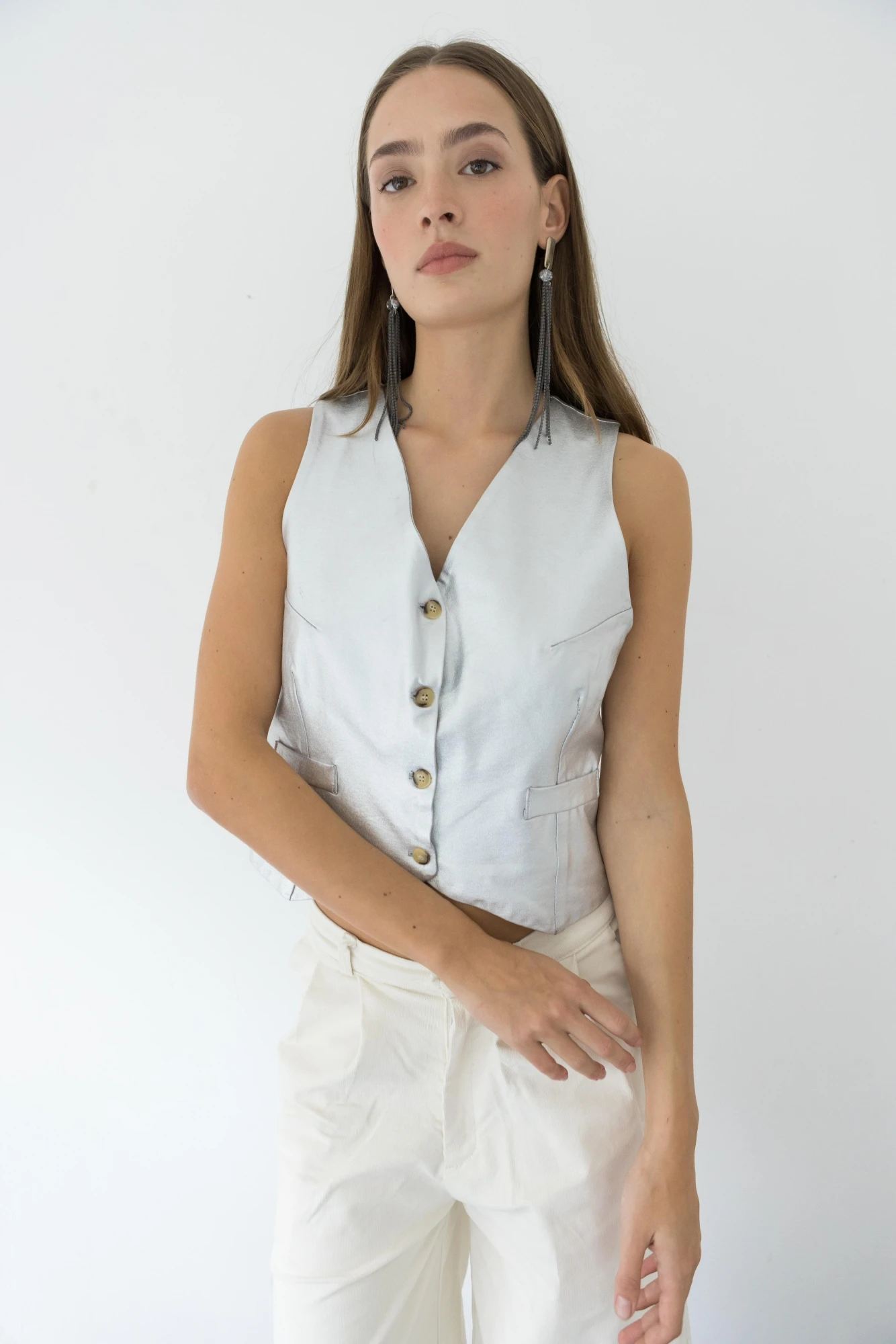 Midseason Avenue Vest plateado m