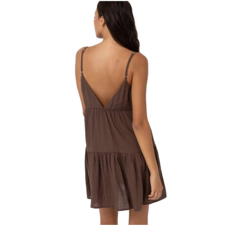 Vestido Rhythm Classic Tiered Mini Chocolate