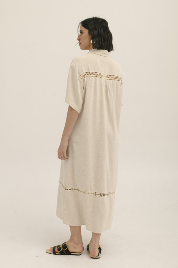 VESTIDO LINO MARTINA BEIGE