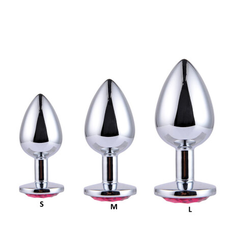 Plug Anal de Acero con Strass Redondo Combo X3 Plug Anal de Acero con Strass Redondo Combo X3