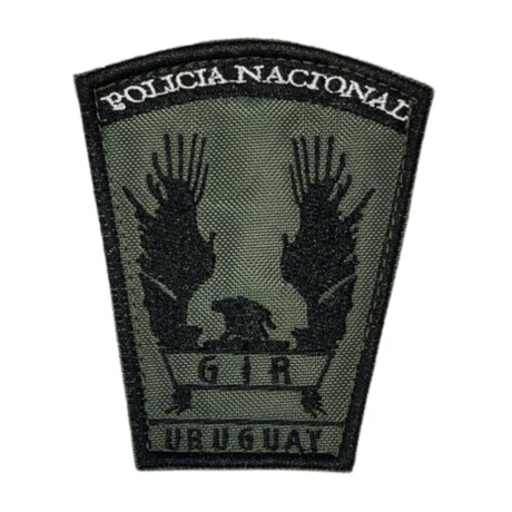 Parche bordado GIR - Policía Nacional Verde