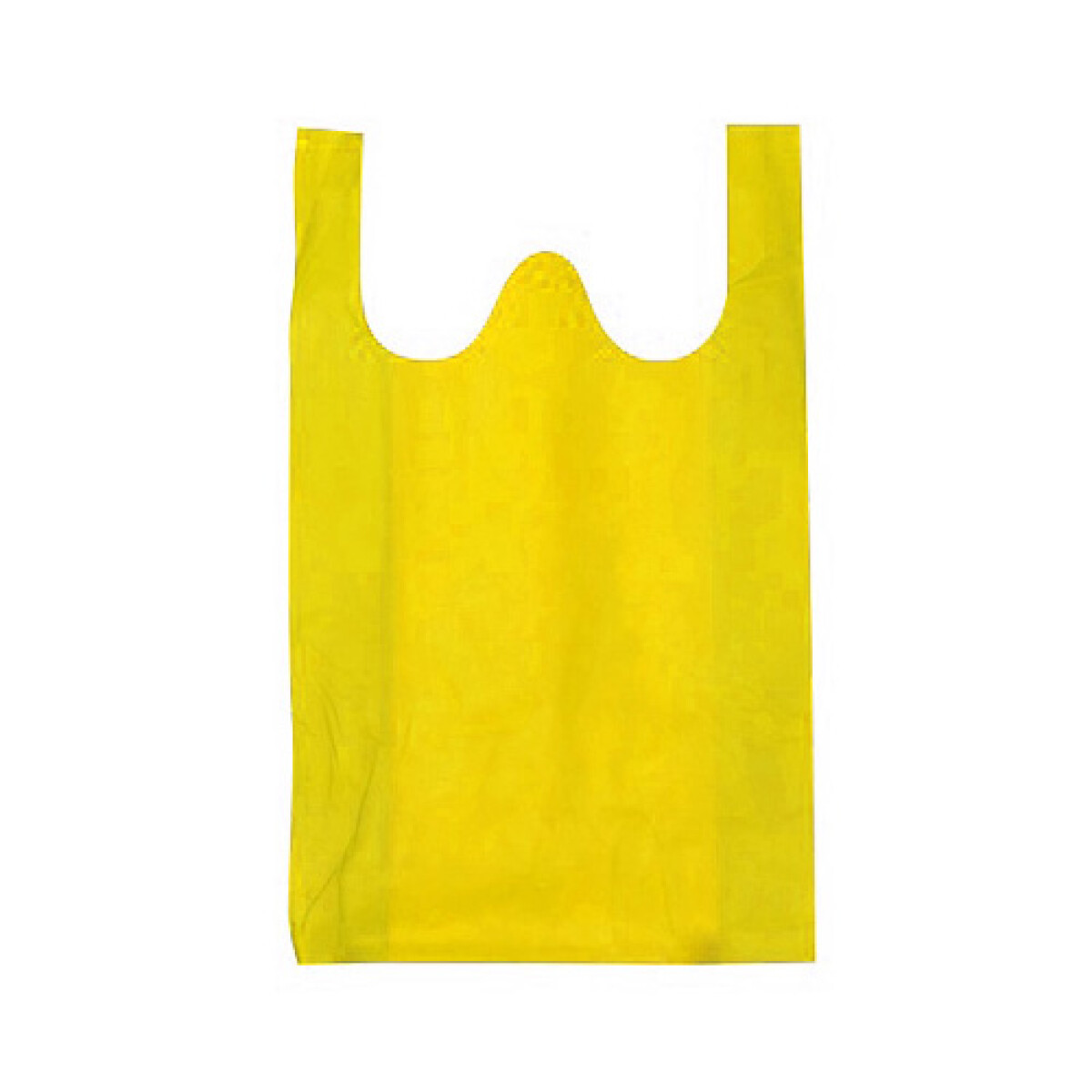 Bolsa TNT N°2 40gr tipo camiseta 25x45 - Amarilla 