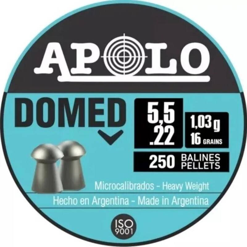 Chumbo Apolo Domed 5,5mm 16 Grains Chumbo Apolo Domed 5,5mm 16 Grains