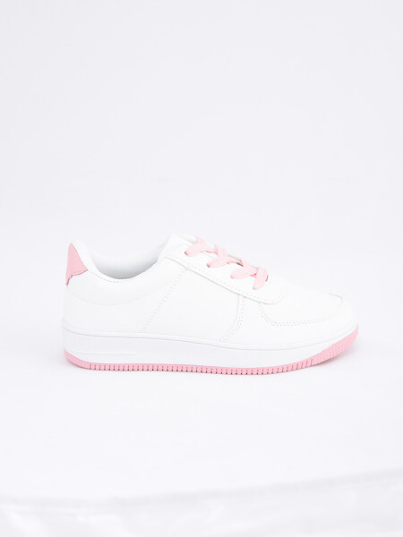Zapatilla deportiva Blanco Y Rosa