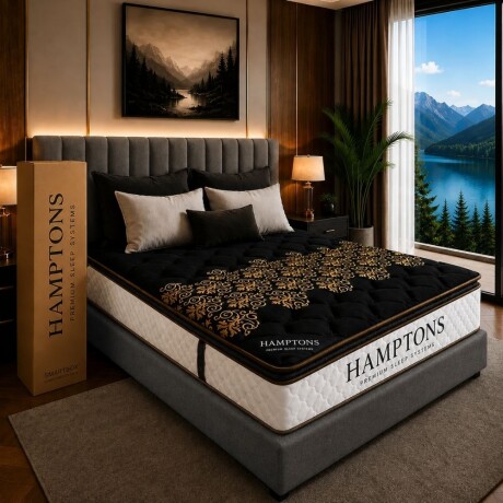 Sommier 2 plazas HAMPTONS Hybrid Iridium Gris