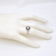 Anillo Platino, Brillantes Y Zafiros Sinteticos Anillo Platino, Brillantes Y Zafiros Sinteticos