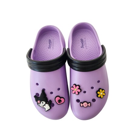 Sandalia Sanrio floral 39-40 Kuromi
