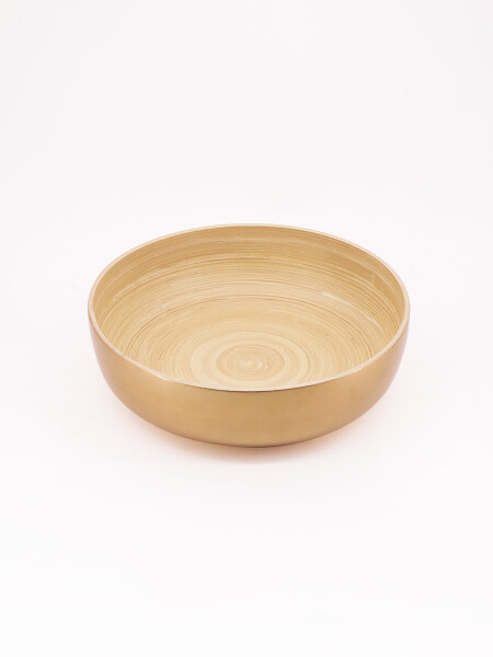 BOWL DE BAMBÚ DORADO