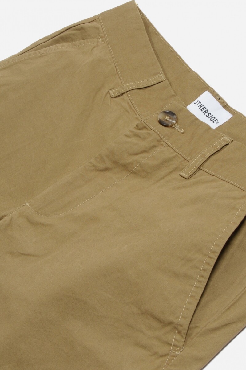 Short de gabardina KHAKI