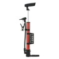 Inflador Manual De Pie Para Bicicleta Rojo