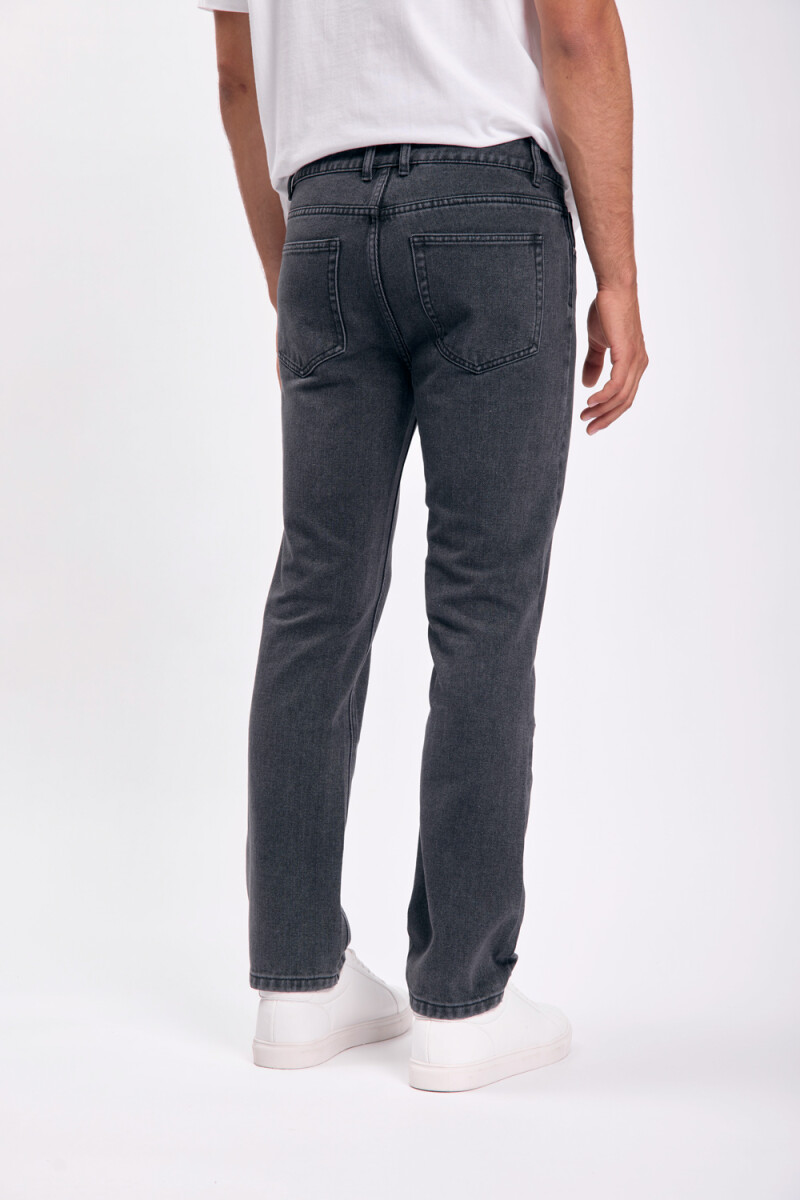 Pantalón jean clásico Gris Oscuro