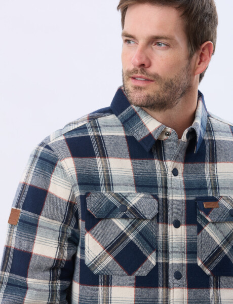 CAMPERA LEÑADORA CON CORDERITO Azulosc