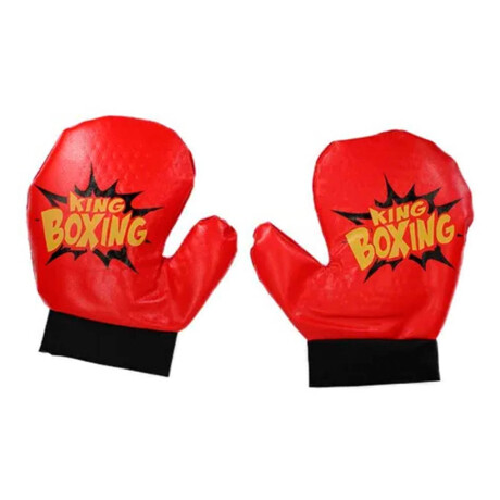 Set Bolsa De Boxeo Infantil Con Guantes Rojo