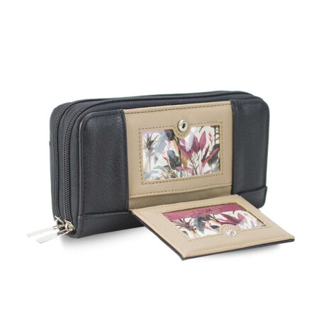 Billetera Hibisco Negro