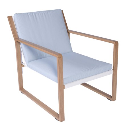 SET DE TERRAZA ALUMINIO ALUMINIO BLANCO CORAL