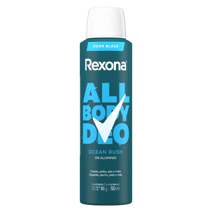 REXONA M AOB DEO AERO OCEANRUSH X 150ML única