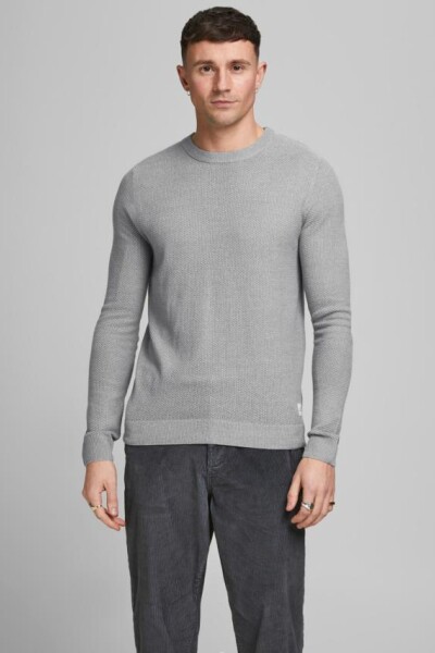 Sweater Texturizado Light Grey Melange