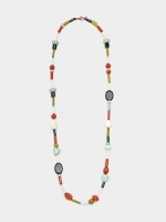 Collar Largo De Cuentas Multicolor multicolor