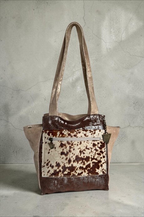 Cartera De Cuero Nia Linea Ottenta Basic Con Print Cartera De Cuero Nia Linea Ottenta Basic Con Print