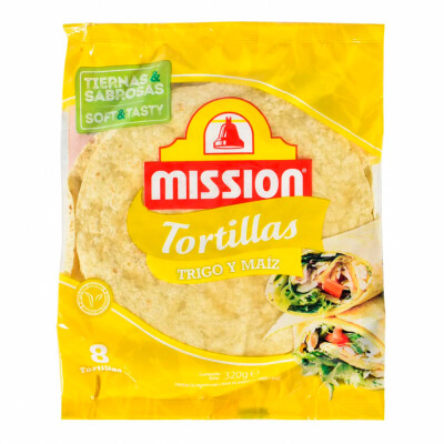 MISSION TORTILLA DE TRIGO Y MAIZ 320G Mission Tortilla De Maiz 320g