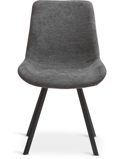 Silla de comedor HYGUM giratoria gris/negro Silla de comedor HYGUM giratoria gris/negro