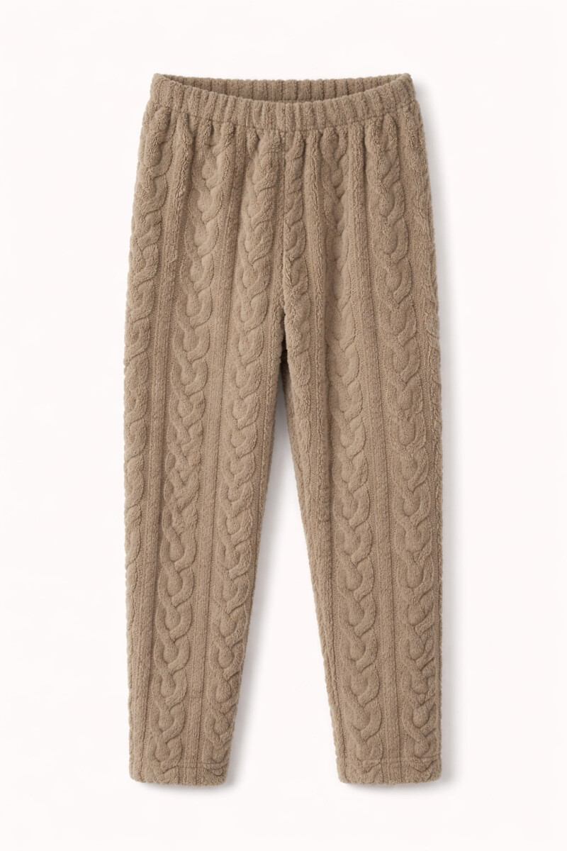 PANTALON PIJAMA ANA - BEIGE 