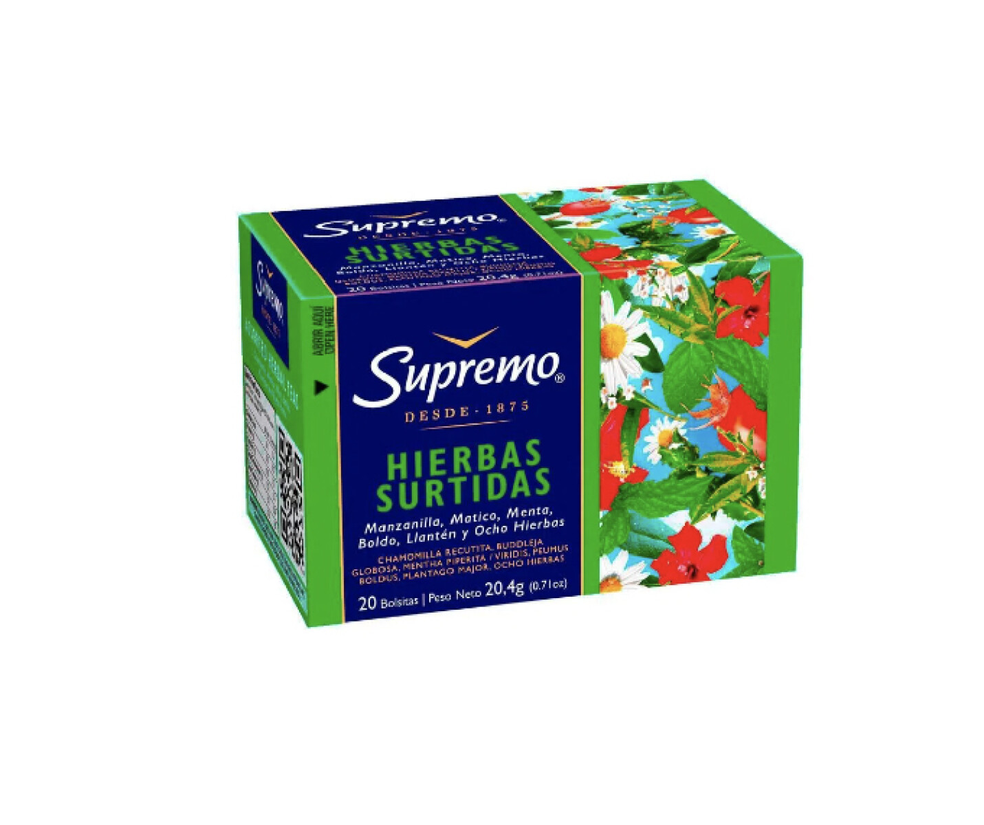 TE SUPREMO HIERBAS SURTIDAS x 20 sob 