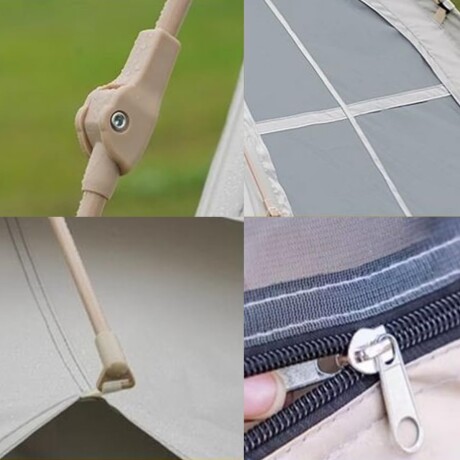Carpa automática Shelter para 3 personas Beige