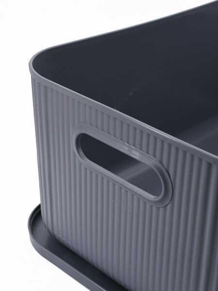CAJA ORGANIZADORA CON TAPA GRIS