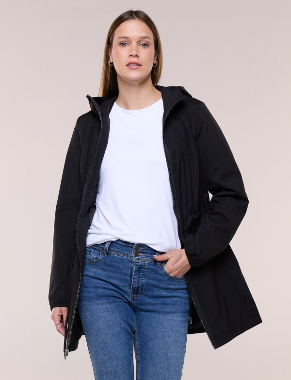 Campera Liviana Con Capucha NEGRO